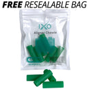 IXO Aligner Seater Chewies for Invisalign Aligners, Mint Scent, Bulk Pack in Resealable Bag (10 PCs) (Green) IXO
