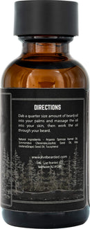 Live Bearded: Beard Oil - Canyon - Premium Beard and Skin Care with Jojoba Oil - 1 fl. oz. - Beard Itch and Dry Skin Relief - Handcrafted with All-Natural Ingredients - Made in the USA Live Bearded