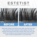 Eyelash Extension Shampoo & Brush - Gentle Aftercare Foaming Lash Cleanser Kit & Makeup Remover - For Home & Salon Use ESTETIST Store