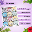 Lagunamoon Shower Steamers Aromatherapy Set of 12 for Relaxation, Shower Bomb with Essential Oils for Home Spa, Perfect Self Care Gifts for Women, Relaxation Gifts for Moms Lagunamoon