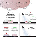 Cleverfy Aromatherapy Shower Steamers - Variety Pack of 6 Shower Bombs. Rose Gold Set: Lavender, Menthol, Bergamot & Mandarin, Pomegranate & Rose, Peony & Pear, Vanilla & Sweet Orange CLEVERFY