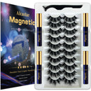 Alcastar Magnetic Eyelashes with Eyeliner Kit, Synthetic Fiber, Natural Look, Waterproof, No Glue Required (BT-1022) Infinity Warehouse
