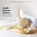 MainBasics Natural Bristle Dry Body Brush Exfoliating Body Scrubber with Massage Nodules for Dry Skin, Cellulite and Lymphatic Drainage MainBasics