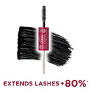 L'Oreal Paris Makeup Double Extend Beauty Tubes Lengthening 2 Step Mascara, Black, 1 Tube L'Oreal Paris