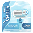 Gillette Venus Smooth Women's Razor Blades - 4 Refills (Packaging May Vary) Gillette