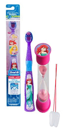 Disney's"The Little Mermaid" Inspired 2pc Bright Smile Oral Hygiene Set! Includes Princess Ariel Toothbrush & Brushing Timer! Plus Bonus"Remember to Brush" Visual Aid! Disney