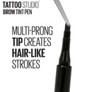 Maybelline New York TattooStudio Brow Tint Pen Makeup, Medium, Brown, 1 Count Maybelline New York