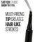 Maybelline New York TattooStudio Brow Tint Pen Makeup, Medium, Brown, 1 Count Maybelline New York