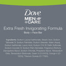 Dove Men+Care Bar 3 in 1 Cleanser for Body, Face, and Shaving to Clean and Hydrate Skin Extra Fresh Body and Facial Cleanser More Moisturizing Than Bar Soap 3.75 oz 14 Bars DOVE MEN + CARE