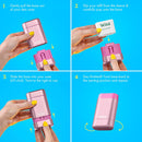 Wild Aluminum Free Deodorant for Women Starter Kit - Refillable Stick Deodorant with Pink Applicator Case & Fresh Cotton and Sea Salt Scented Refill (1.4oz) - Long Lasting Protection - Vegan Friendly Infinity Warehouse