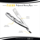 100 BLADES + Facón Professional Marble Straight Edge Barber Razor - Salon Quality Cut Throat Shavette FACON