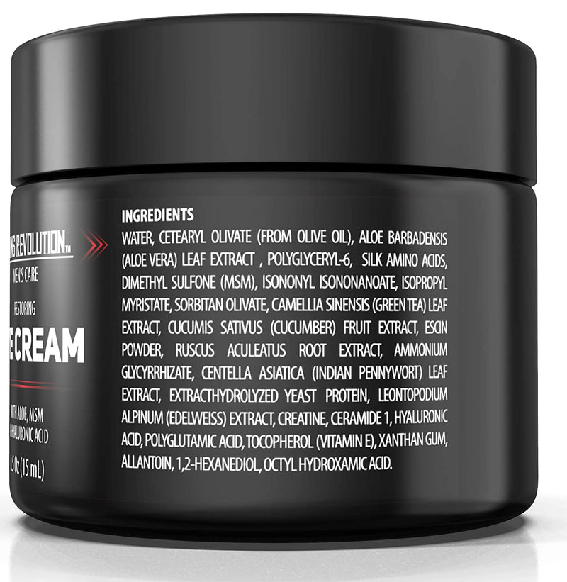 Viking Revolution Natural Eye Cream for Men - Mens Eye Cream for Anti Aging, Dark Circle Under Eye Treatment- Men's Eye Moisturizer Wrinkle Cream - Helps Reduce Puffiness, Under Eye Bags and Crowsfeet Viking Revolution