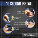 The Rich Barber On The Money 10 Second Blade Setter | Zero Gap Tool for Sharper Lines, Cleaner Fades & Precision Detail | Full Precision Shave in Seconds (Compatible with Andis Outliners) The Rich Barber