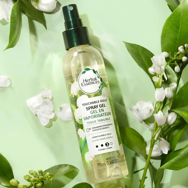 Herbal Essences Hair Spray Gel for Curly Hair, Styling Gel for Women, Touchable Hold, 5.7 Fl Oz (Pack of 3) Infinity Warehouse