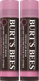Lip Balm, Burt's Bees Tinted Moisturizing Lip Care, 100% Natural, Pink Blossom with Shea Butter (2 Pack) Burt's Bees