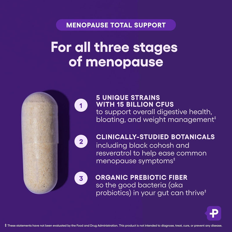 Physician's CHOICE Menopause Probiotic Supplement for Women with Black Cohosh - Support for Hot Flashes, Night Sweats, Hormone Balance, Weight Management & Gut Health - Perimenopause & Menopause Infinity Warehouse