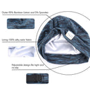 Sent Hair Silky Satin Lined Bonnet for Women Hair Cover Bonnet Sleep Cap Adjustable Slouchy Beanie Hat for Long Curly Hair,Braids,Dreadlocks(Blue) sent hair Store