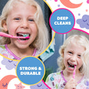 Kids Toothbrush Suction Cup with Covers, Toddler Toothbrush Soft Bristles, Child Toothbrush Suction Cups For Easy Access, Toddler Toothbrushes Handles Perfect For Tiny Hands of Boys and Girls (6 Pack) Lingito