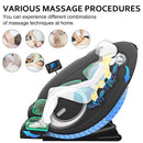 Massage Chair Blue-Tooth Connection and Speaker, Recliner with Zero Gravity with Full Body Air Pressure, Easy to Use at Home and in The Office(Black) BILITOK