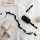 Boar Bristle Round Brush for Blow Drying Set. Round Hair Brush With Large 2.7” Wooden Barrel. Hairbrush Ideal to Add Volume and Body. Free 3 x Hair Clips & Travel Bag. Belula Store