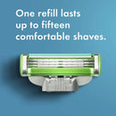 Gillette Mach3 Sensitive Razors for Men, 1 Gillette Razor, 5 Razor Blade Refills, Designed for Sensitive Skin Gillette