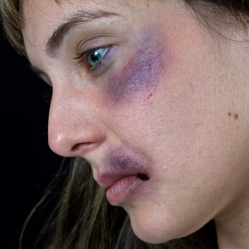 Mehron Makeup Tri-Color Halloween Makeup Palette (BRUISE) Mehron
