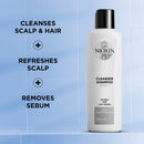 Nioxin System 1 Cleanser Shampoo, Natural Hair with Light Thinning, 33.8 oz Nioxin
