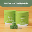 Cured 4 in 1 Gummies for Vitality with Pure Himalayan Shilajit for Men & Women, Lions Mane Mushroom, and Sea Moss Ashwagandha Supplements | Vegan & Non-GMO Neuropathy Supplements | Made in America Infinity Warehouse