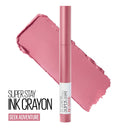 Maybelline Super Stay Ink Crayon Lipstick, Precision Tip Matte Lip Crayon with Built-in Sharpener, Longwear Up To 8Hrs, Seek Adventure, Warm Pink, 0.04 oz Maybelline New York