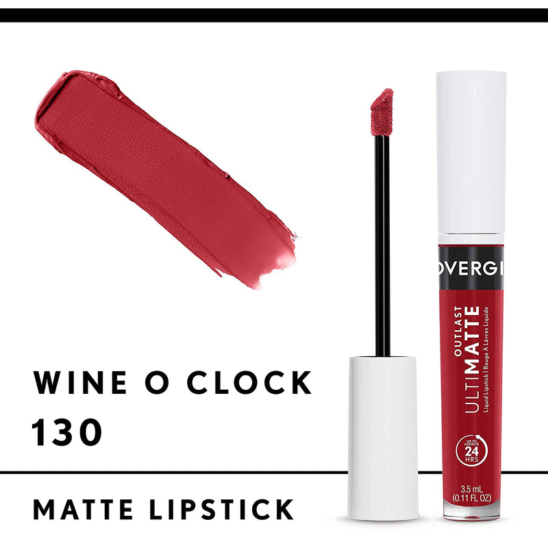 COVERGIRL COVERGIRL Outlast Ultimatte One Step Liquid Lip Color, Wine O Clock, Wine O Clock, 0.12 Fl Ounce COVERGIRL Store