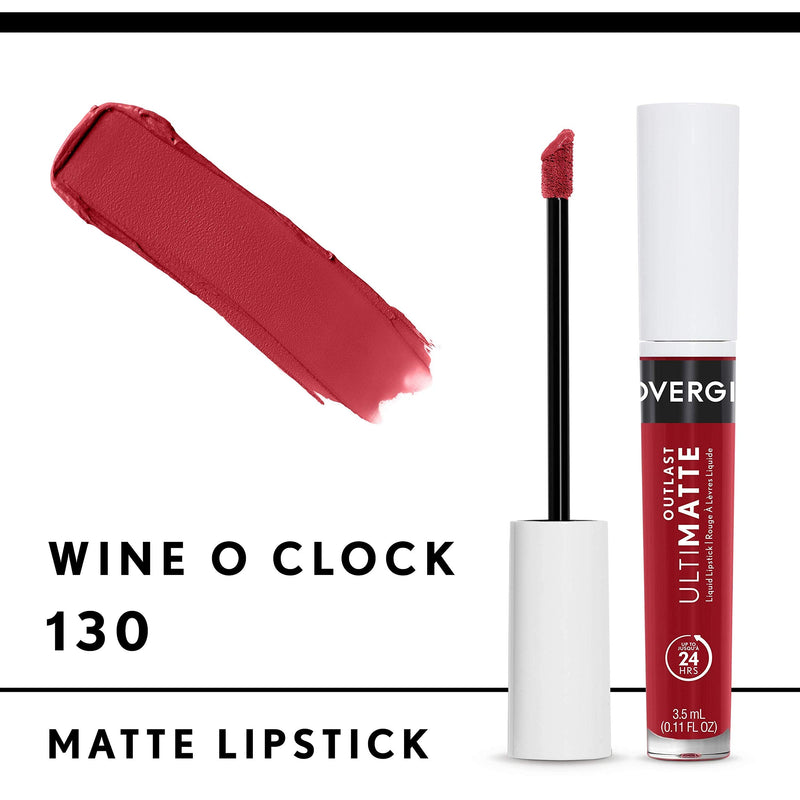 COVERGIRL COVERGIRL Outlast Ultimatte One Step Liquid Lip Color, Wine O Clock, Wine O Clock, 0.12 Fl Ounce COVERGIRL