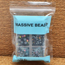 4000Pcs Mixed Size Hot Fix Round Crystals Gems Glass Stones Hotfix Flat Back Rhinestones (Vitrail Medium) MASSIVE BEADS