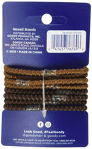 Goody SlideProof Silicone Hair Tie Elastics, Brunette, 8-count (1942461) GOODY