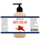 Organic Hot Cream-Cellulite Cream-Muscle Rub-Slimming Cream-Pain Relief-Body Wraps-Belly Fat-Skin Firming & Weight Loss-Professional Therapeutic Grade-Doctor Formulated (8 Ounce Pump) Zatural