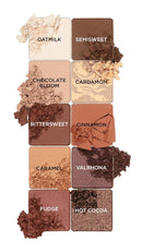Pacifica Cocoa Nudes Mineral Eyeshadow Palette – 10 Shades Eye Makeup Naked Mineral Eye Shadow - Earth-Tone Rich Chocolate & Praline Neutral Talc-Free Highly Pigmented Cocoa Butter Clean Beauty Vegan Infinity Warehouse