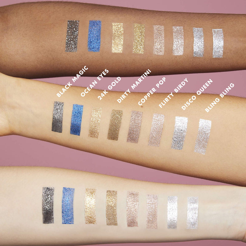 e.l.f., Liquid Glitter Eyeshadow, Long Lasting, Quick-Drying, Opaque, Gel-Based Formula, Creates High-Impact, Multi-Dimensional Eye Looks, Copper Pop, 0.10 Fl Oz e.l.f.
