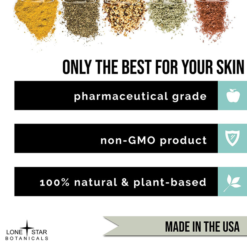 Calcium Bentonite Clay Healing Powder - Pure Organic Pharmaceutical, Better Than Food Grade - Face, Body & Hair Detox Mask, for Internal Use, Natural Mud Masks, Deep Pore Cleansing for Health & Beauty Lone Star Botanicals Store