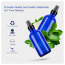 Blue Glass Spray Bottles 4oz ULG Fine Mist Sprayers Empty Spray Atomizer for Essential Oils Aromatherapy Cosmetic Sprays Including Waterproof DIY Labels 16 Piece Spray Replacement 2 Piece ULG