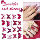30 Sheets Butterfly Nail Stickers, Butterfly Nail Art Stickers Decals Water Transfer Decals for Women Nail Art Design Sticker Manicure Tips Wraps Decorations Kit AFSTEE Store