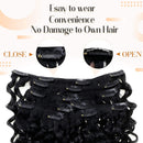 Hetto Curly Clip in Extensions Human Hair