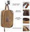emissary Men's Toiletry Bag Leather and Canvas Travel Toiletry Bag Dopp Kit for Men Shaving Bag for Travel Accessories (Brown) emissary