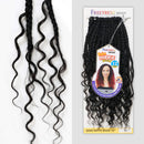 FreeTress Crochet Braids Boho Hippie Braid 12" (3-PACK, CARAMELT) MilkyWay