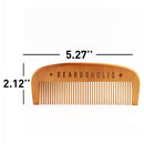 Beardoholic Beard Comb With a Gift Box – Wide Teeth – Anti-Static, Eliminates Tangles and Keeps Your Beard Neat and Tidy – 5.31 x 1.96 IN Handmade 100% Pearwood Design Beardoholic