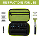 Yinke Hard Case for Philips Norelco OneBlade QP2520, QP2530, QP2620, QP2630, Travel Case Protective Cover Storage Bag for One Blade Yinke