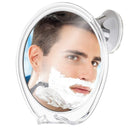 Fogless Shower Mirror for Shaving with Razor Hook | Strong Suction Cup | True Fog Free, Anti-Fog Bathroom Mirror | 360 Degree Swivel, Shatterproof | Travel Friendly | No Fog or Falling Off Asani