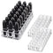 byAlegory (Set Of 2) Acrylic Lipstick Makeup Organizers 24 Space Beauty Storage Refillable Cosmetic Container - Clear BY ALEGORY