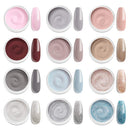 Modelones 12 Colors Acrylic Powder, Nude Brown Glitter Acrylic Nail Powder, Blue Pink Professional Nail Acrylic Powder, Glitter Acrylic Powder for Nail Art French Nail, Gift for Women modelones