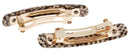 France Luxe Mini Rectangle Barrette, Opera Silver, Set of 2 - Classic French Design For Everyday Wear France Luxe