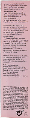 Revlon ColorStay Overtime Lipcolor, Dual Ended Longwearing Liquid Lipstick with Clear Lip Gloss, with Vitamin E in Red / Coral, Cherry Time (580), 0.07 oz REVLON