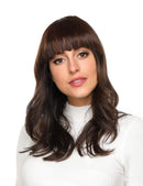 ROSEBUD Bangs Hair Clip in Bangs Hair Extensions Synthetic Flat Bang with Temples Front Face Fringe Bangs Hair Pieces for Women Rose bud
